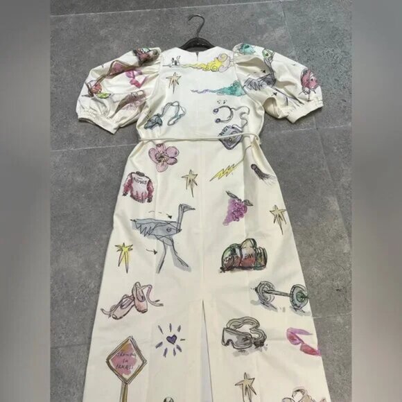 Alémais COURT MIDI DRESS - Picture 4 of 9